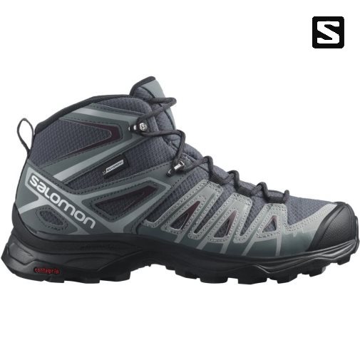 Dark Grey Salomon X Ultra Pioneer Mid CSWP Women's Hiking Boots | IE XN9104